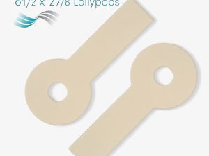 Miếng dán silicone NewGel+ màu be hình kẹo mút, kích thước 2 7/8”x6 1/2” (7.2x16.4 cm), 2 miếng mỗi hộp