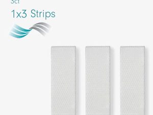 NewGel+ Miếng dán silicone trong suốt dạng dải, kích thước 1"x3" (2.5x7.6cm), 3 miếng/hộp